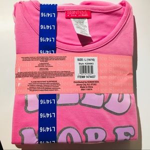 Saint Eve Youth 3 pcs Sleepware Set Large Pink New